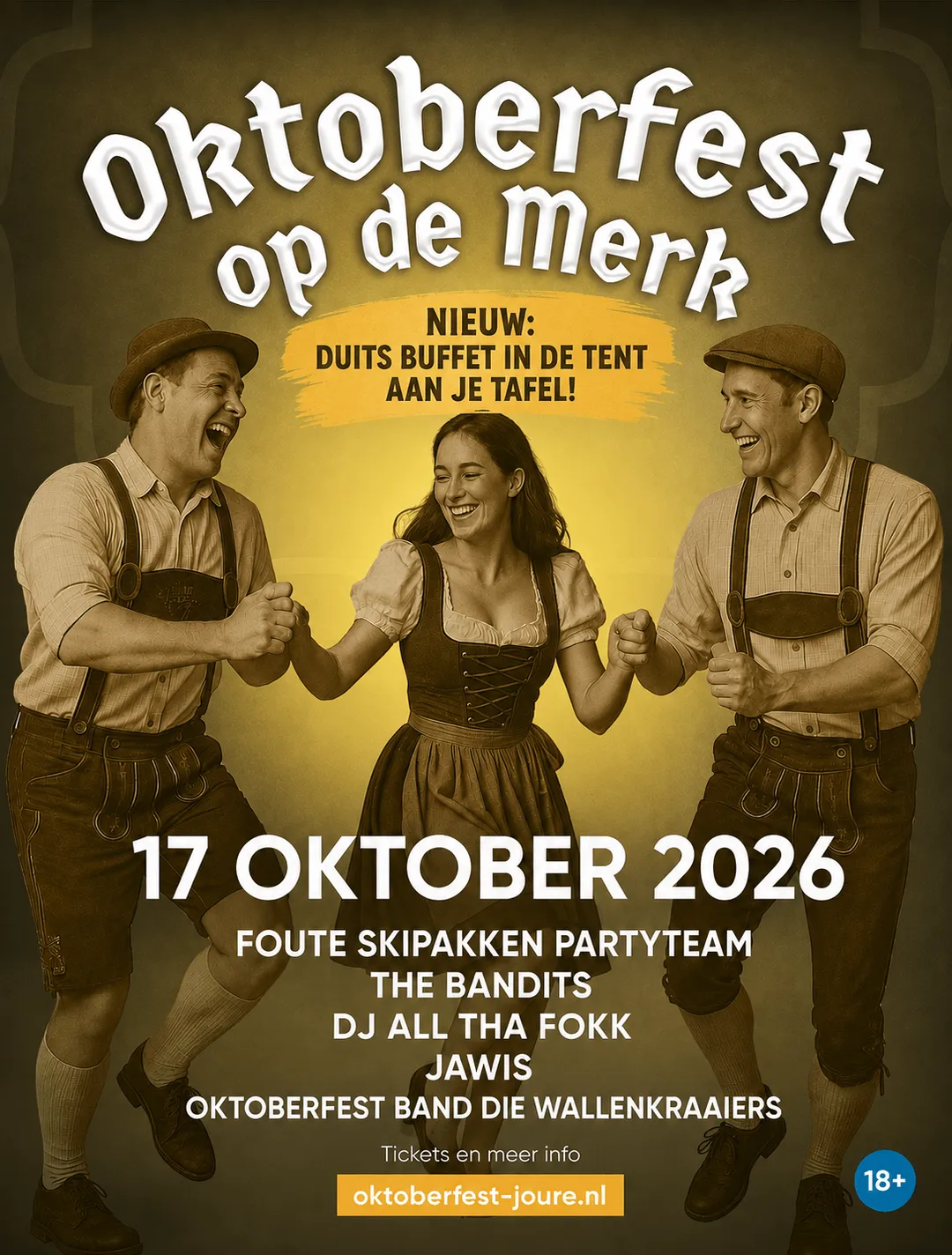 Flyer van Oktoberfest op de Merk